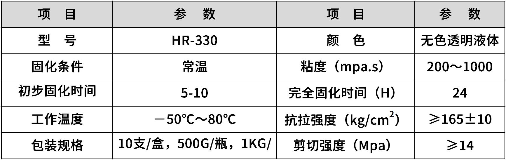 HR-330 通用型快干胶
